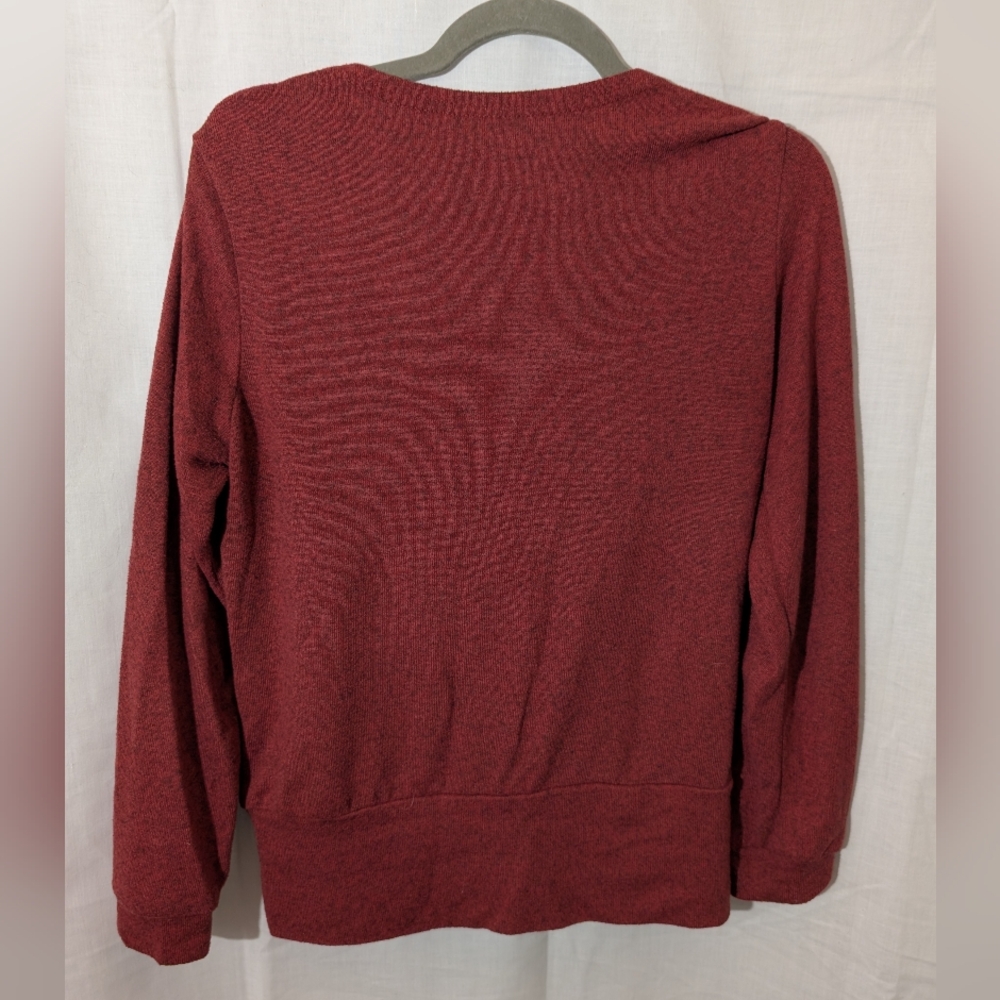 SHEIN Red V-Neck Sweater - Picture 3 of 5